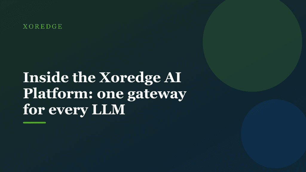 Abstract gradient artwork for the Xoredge AI Platform article