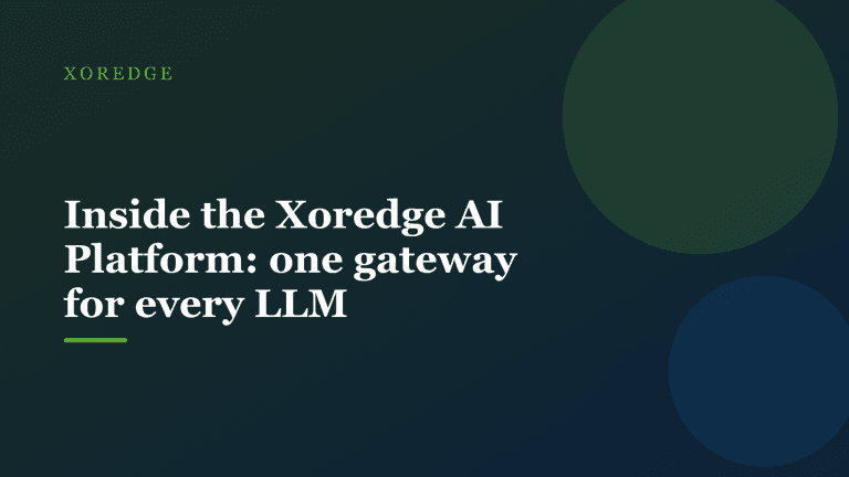 Abstract gradient artwork for the Xoredge AI Platform article